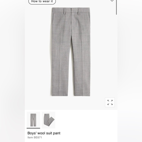 Crewcuts Thompson Grey Wool Suit Set - Picture 5 of 10